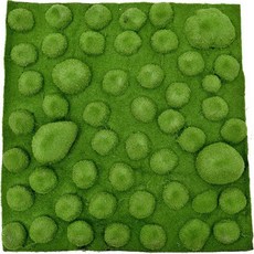 比Salz更天然 鵝卵石附著型人造草皮地墊 50 x 50 cm, 混色, 1個