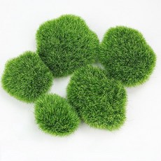 Salz比天然人造草皮地板材 毛絨苔石 5種組, 1套, 混合顏色