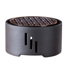 KITCHENCHOIS 霧面保溫茶座, 黑色, 1個