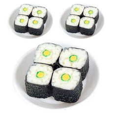 Daily Living 日式飛魚卵紫菜壽司造型磁鐵, 綠色