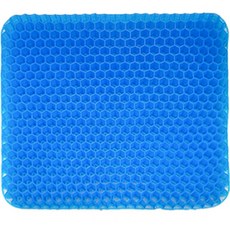 BLOOM SOCIAL 矽膠蜂巢氣凝膠涼感坐墊, 藍色