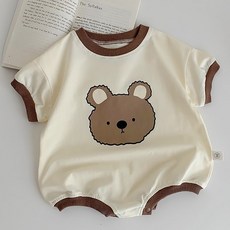 STARDOOR 幼兒款大熊圓領短袖連身衣