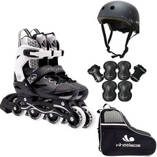 wheelers Smart 4直排輪組合組, 黑，白