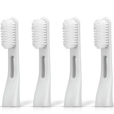 Chicatips聲波電動牙刷替換刷頭, 4個, 灰色CTCBGY2