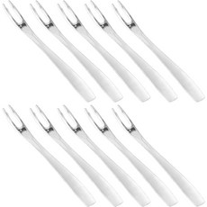 Willive 韓國製304不鏽鋼簡約餐具, 10個, 茶叉