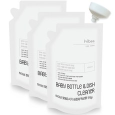 Hi-B 嬰兒奶瓶洗碗液補充裝無香型 450 毫升 x 3 件 + 補充裝漏斗套組, 1套