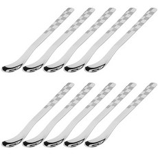 HAEMO Willive 韓國製不鏽鋼 Zen 格紋餐具茶匙, 10個, 單品