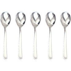 Haemo 304不鏽鋼圓形餐具, 5個, 茶匙