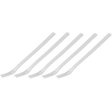 Willive 韓國製不鏽鋼 Zen 餐具 點心叉 銀色, 單品, 5個