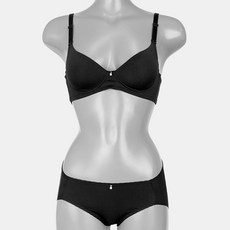 자스민바이비너스 데일리 큐빅 노와이어 브라 팬티 세트 0163S