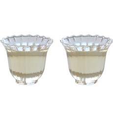 벨르디자인 내열유리 보이찻잔, 투명, 2개