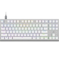 CORSAIR 海盜船 K60 RGB PRO TKL OPX 電競機械式英文有線80%鍵盤, 白色, RGP0140