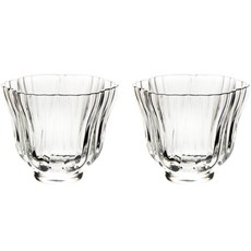 KITCHENCHOIS Belle Design 耐熱玻璃菊花茶杯, 2個, 透明