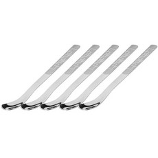 Willive 韓國製不鏽鋼Zen餐具茶匙 方形, 銀色, 5個