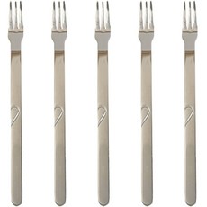 해모 윌리브 국산 304 스텐 콤비 하트 커트러리 티포크 실버, 5개