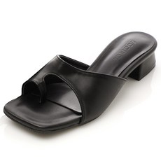 갓슈 여성용 나비 쪼리 로우힐 뮬 3cm