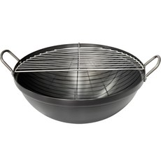 유진 경질 식당용 튀김팬 + 스텐망 세트 50, 1세트, 510mm