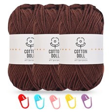 針織棉 dolsil 50g*3p+單環 5p 套組, 38深棕, 1個