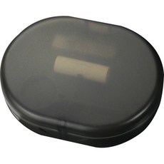 霧面維持器牙套假牙保管收納盒, 1個, 黑色