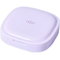 假牙/牙套矯正器收納盒, 1個, 紫色