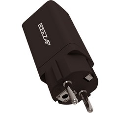 BEEZAP 接地型 65W GaN PD PPS Type-C 多孔超高速 2 充電器, 黑色, 1個