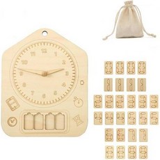 Teachers Early Education時鐘遊戲DIY原木積木 B型, 混合顏色