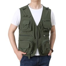 온디즈 남성용 아웃도어 스포츠 포켓 조끼