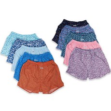 K-SWISS 男款棉質平口內褲 10件組 4222UW211