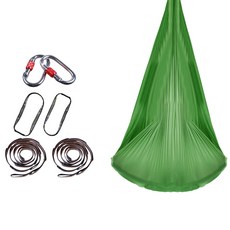 Yoonslabs 家用彈力繩結瑜珈吊床, 綠色, 1個