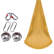 Yoonslabs 家用彈力繩結瑜珈吊床, 金色, 1個