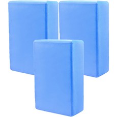 유진토피아 요가블럭 3p, 사파이어블루