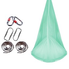 Yoonslabs 家用彈力繩結瑜珈吊床, 薄荷綠, 1個