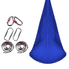 Yoonslabs 家用彈力繩結瑜珈吊床, 藍色, 1個