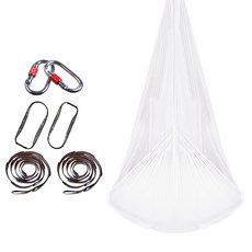 Yoonslabs 家用彈力繩結瑜珈吊床, 白色, 1個