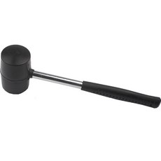 아이코어스 캠핑용 고무망치 300g, 블랙, 1개