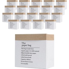 Mihwabujang 紙質花卉植物禮品包裝提袋 中, 05 白色, 20個