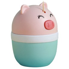 Cindy Company 一鍵式牙籤筒 豬, 混色, 1個