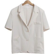 린다샵 마인쉬 오버핏 카라 베이직 반팔 자켓 cpjk4852k33