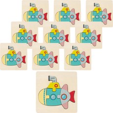 minhwashop 樹木形狀拼圖原木拼圖潛水艇 UDOWD0118, 5piece, 10個