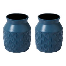 Yogomoji 奢華客廳裝飾花瓶 2入, 海軍藍