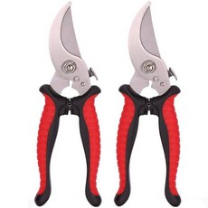 The Living防滑手柄園藝剪刀 紅色黑色, 2個