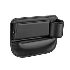 汽車座椅縫隙智慧多功能收納杯架套 副駕駛座款, 黑色, 1個