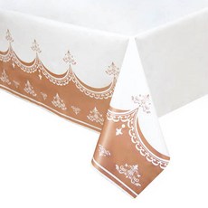 派對秀經典桌布金屬玫瑰金, 2個, 1件