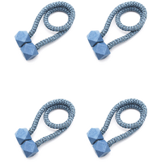 라온팩토리 八角形磁吸窗簾固定繩 45cm, 淺藍色, 4個