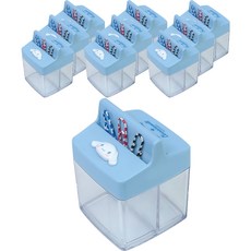 buyhearts 方形磁鐵夾子筒, 大耳狗喜拿, 10個