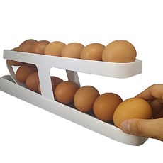 親子雞冰箱雞蛋托盤雞蛋收納盒 2層 14格, Clova White