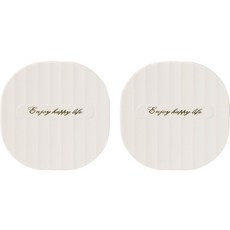 All-rounder 高級耐熱砂鍋墊 白色, 2個