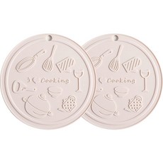 올라운더 노르딕 플레이팅 뚝배기받침 핑크, 2개