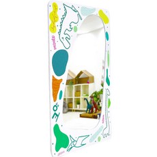 캐스비 플레이 샤이니 전신 안전거울 공룡 2308, 혼합색상, 1개