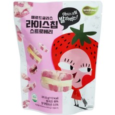 terre DE glace 香脆米餅, 草莓口味, 30g, 1包